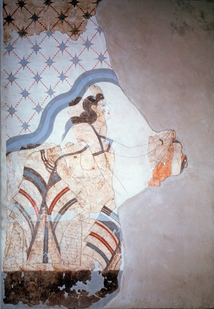 Kadın figürü (fresk by Minoan