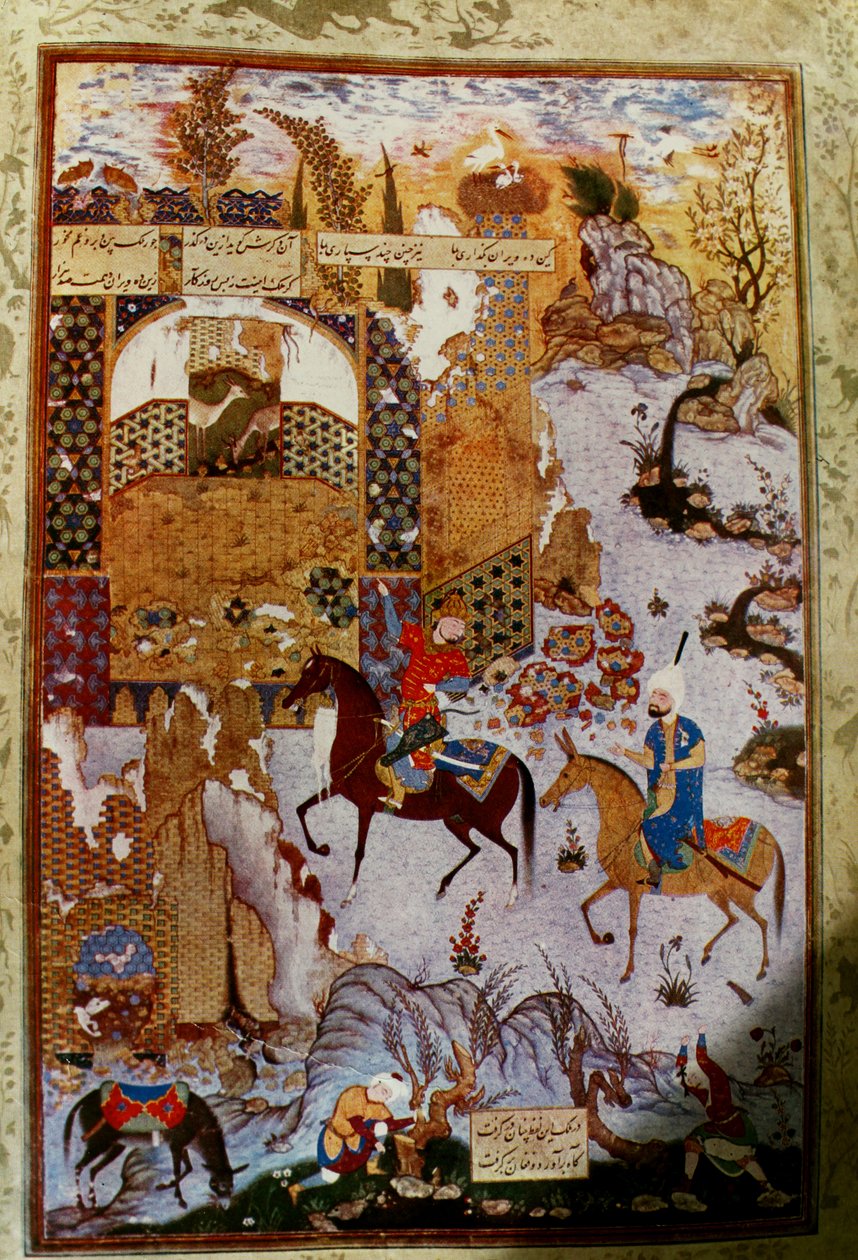 Mir Musavvir - Adil Nushiravan ve vezir by Mir Musavvir