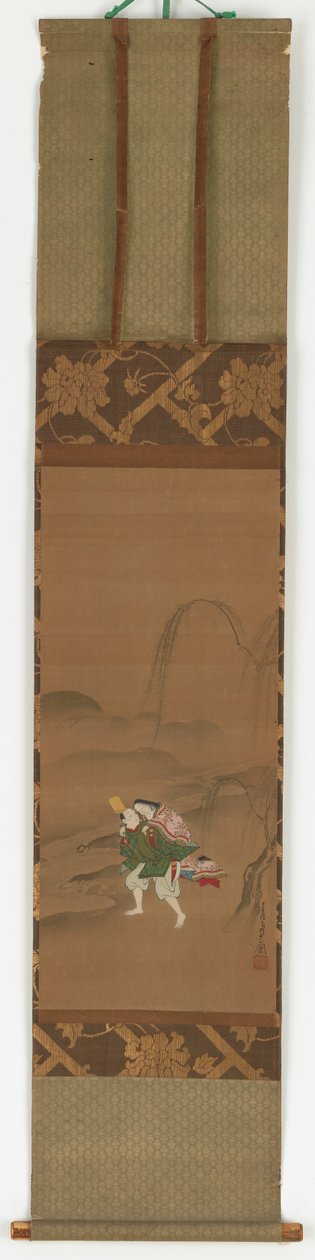 Ariwara Narihira sevgilisini taşıyor, 1683-1752. by Miyagawa Chōshun