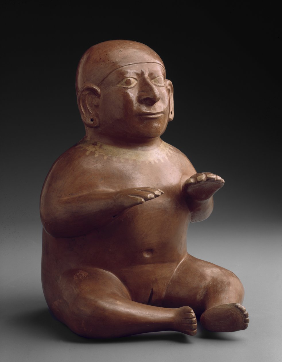 Oturan Kadın Effigy Gemi by Moche Moche