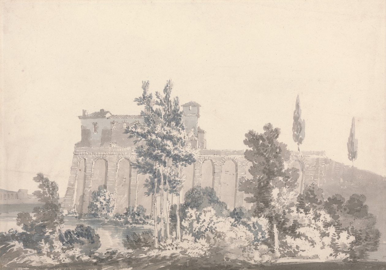 Napoli yakınlarında suya bakan binalar by Monro School