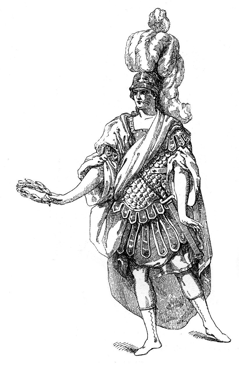 Fransız Tiyatrosundan Kostüm, 1885. by Moreau