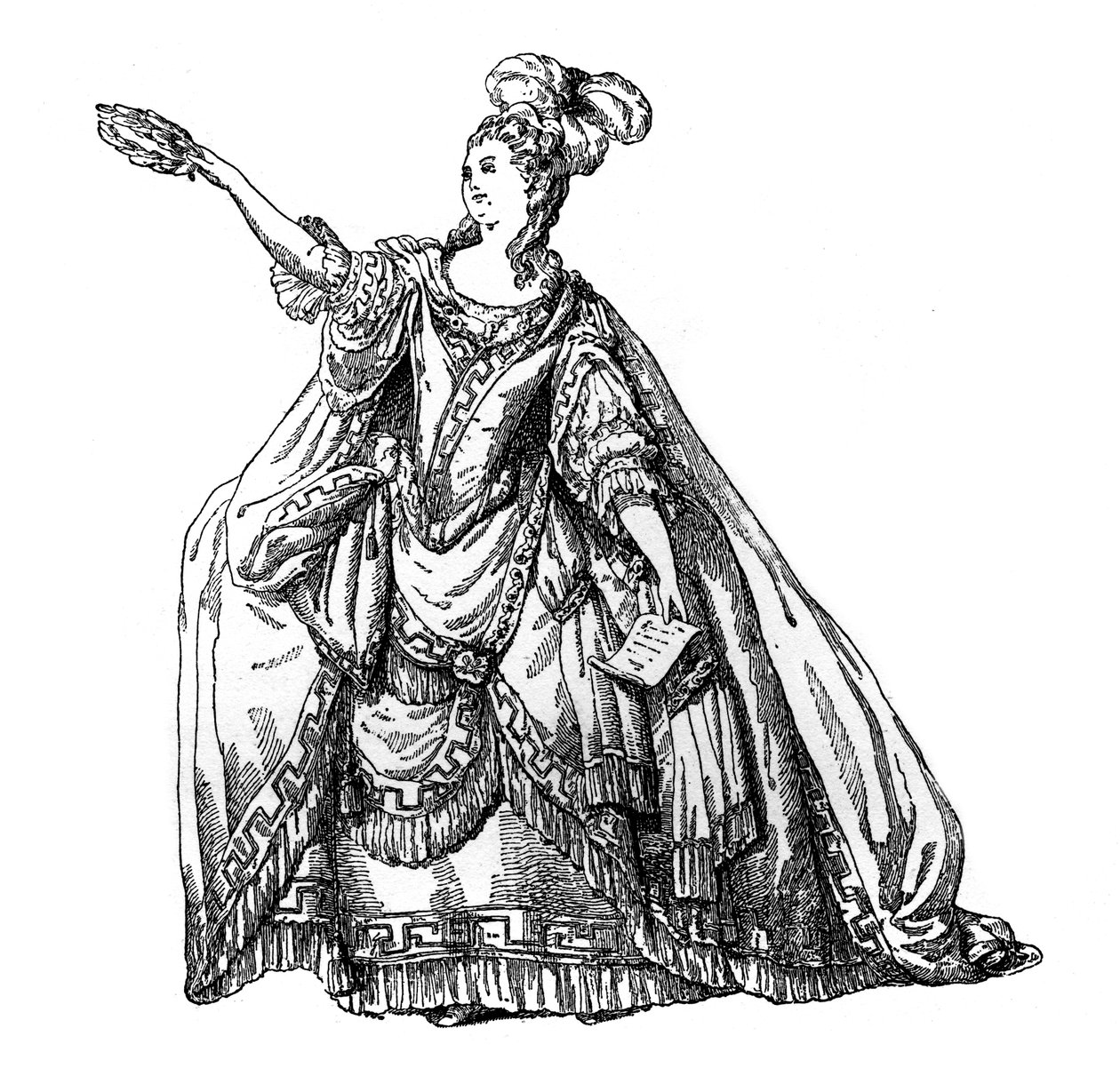 Fransız Tiyatrosundan Kostüm, 1885. by Moreau