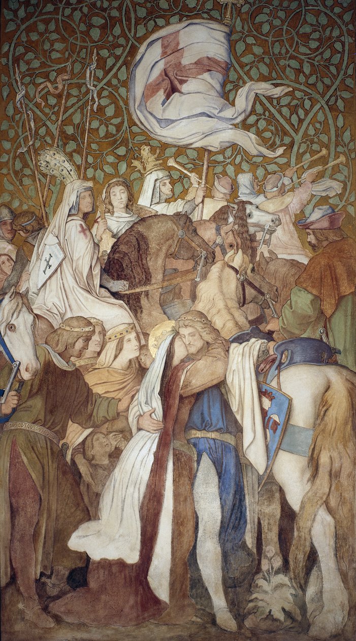 Fresk, Elisabeth Galerisi, Wartburg Kalesi, c.1845-55 by Moritz Ludwig von Schwind