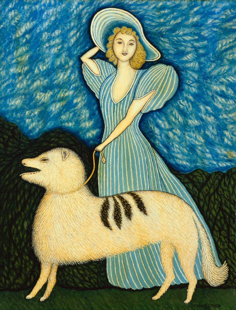 Köpekli Kız by Morris Hirshfield