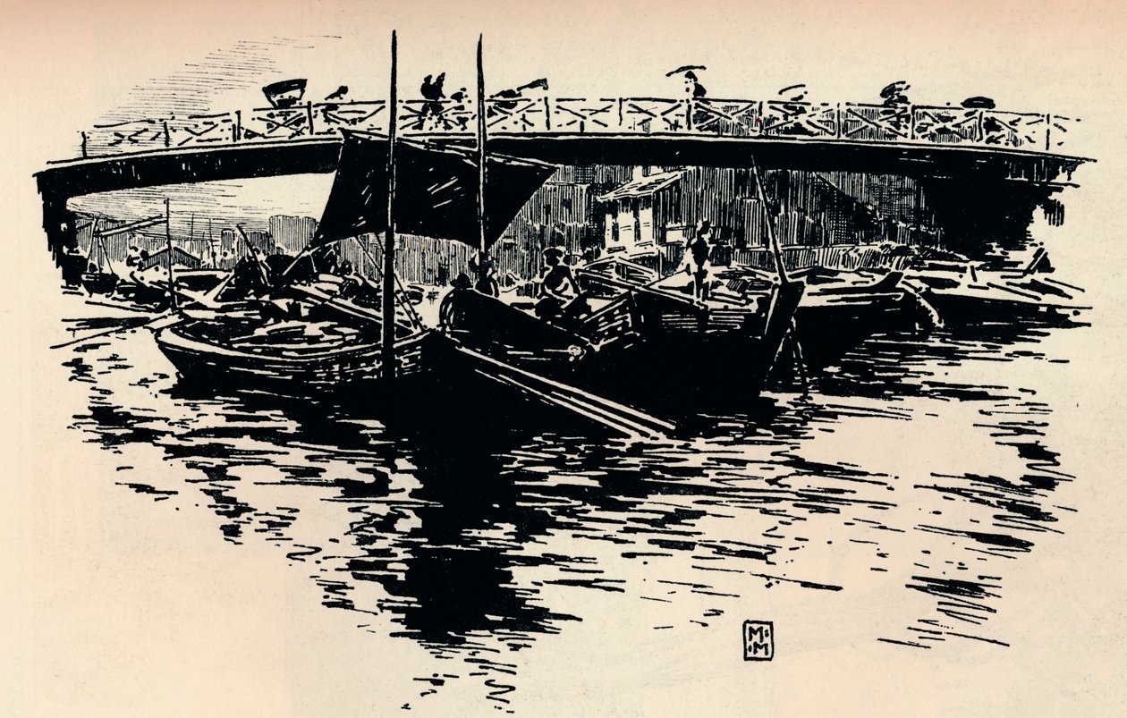 Osaka, Japonya, c1900. by Mortimer L Menpes