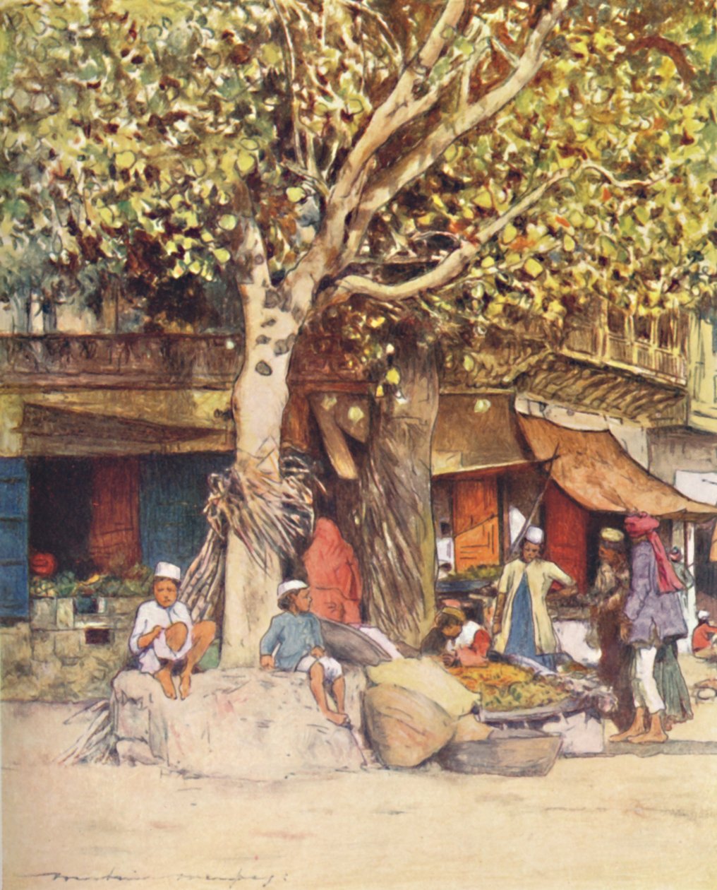 Gün Ortası, Delhi, 1905 by Mortimer Ludington Menpes
