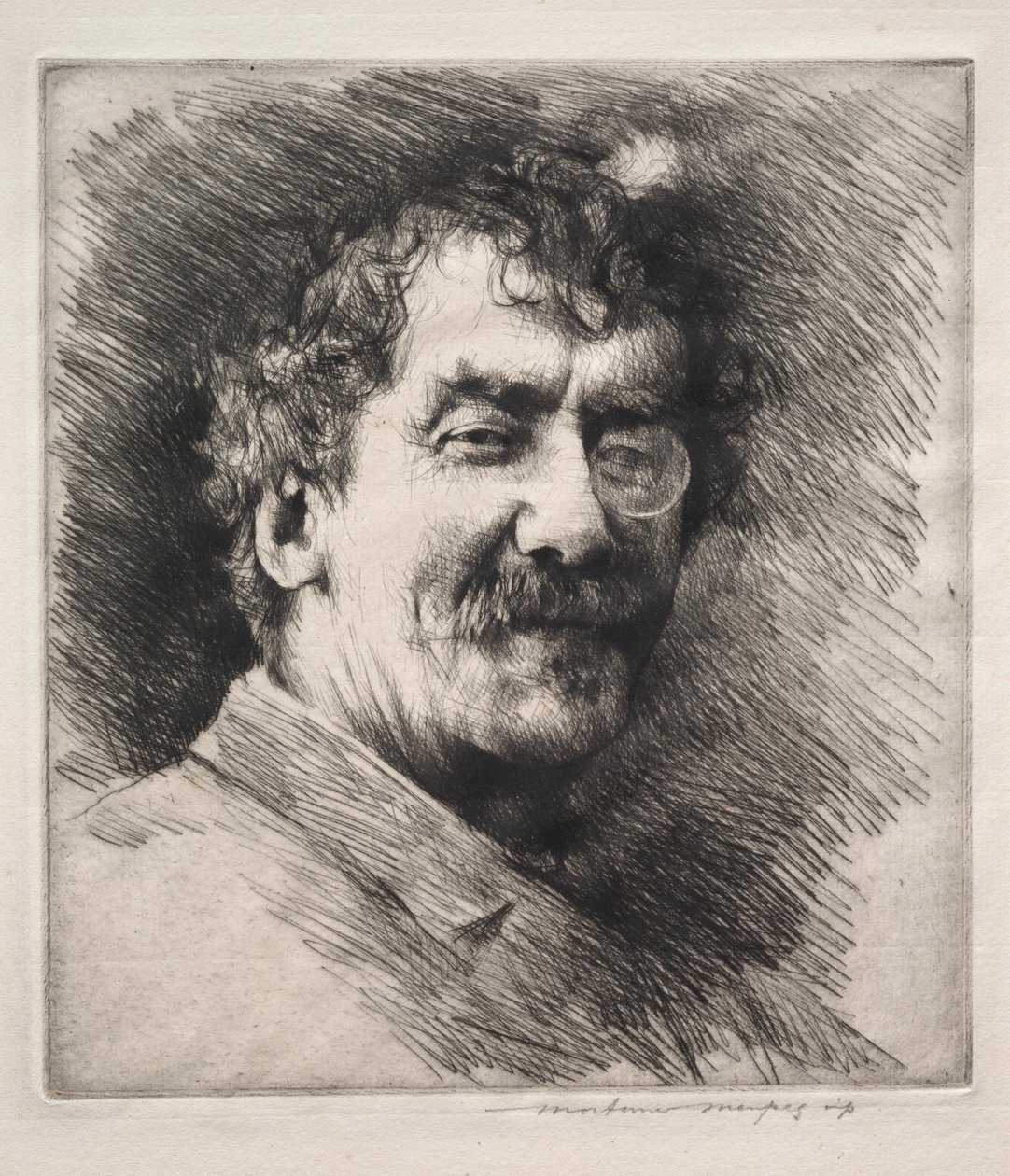 James MacNeill Whistler. by Mortimer Menpes