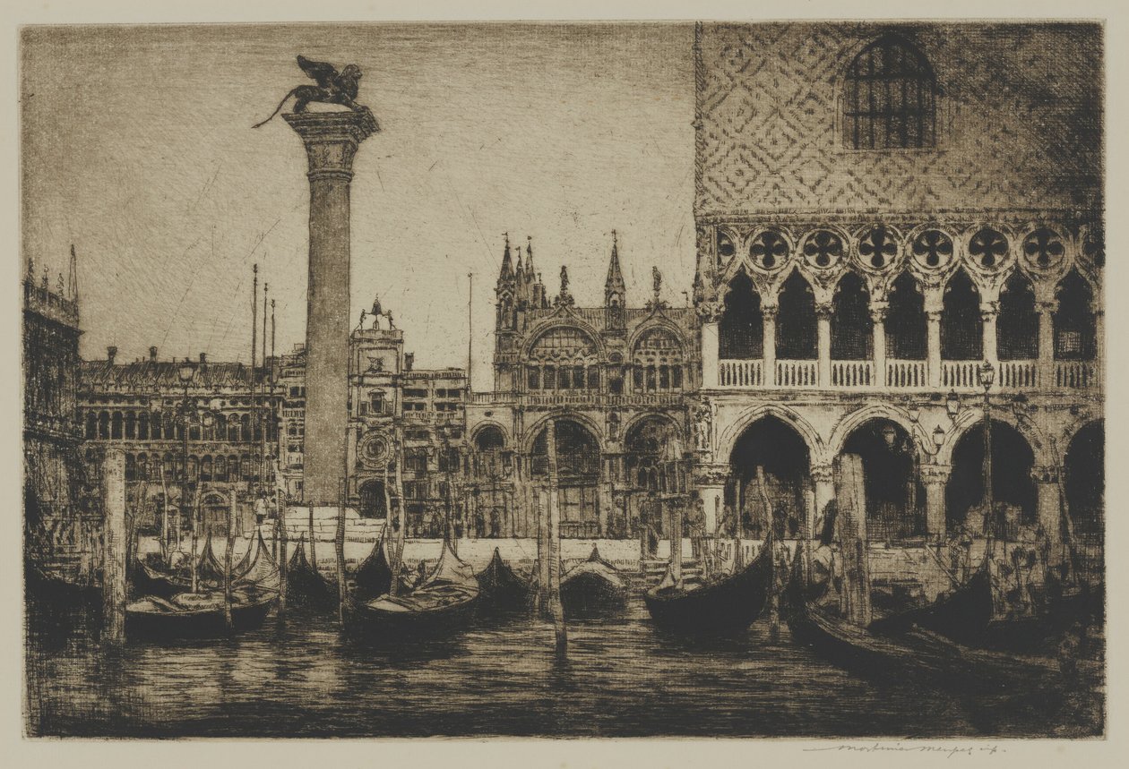San Marco Meydanı, Venedik by Mortimer Menpes