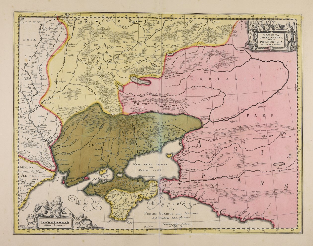Taurian Chersonese bugün Przecopsca ve Gazara olarak adlandırılıyor. by Moses Pitt
