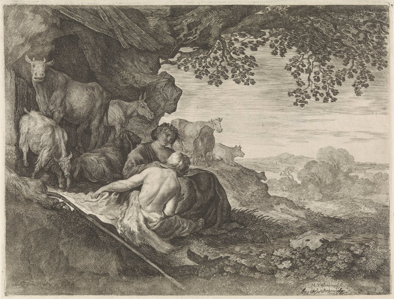 Çoban ve Çoban by Moyses van Wtenbrouck