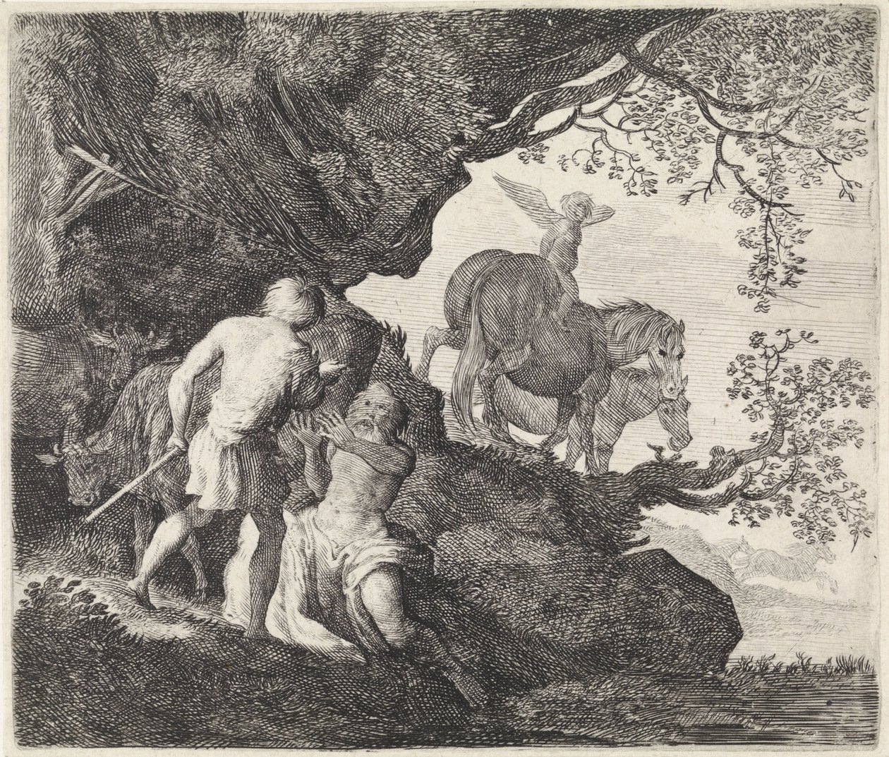 Merkür bestraft Battus by Moyses van Wtenbrouck