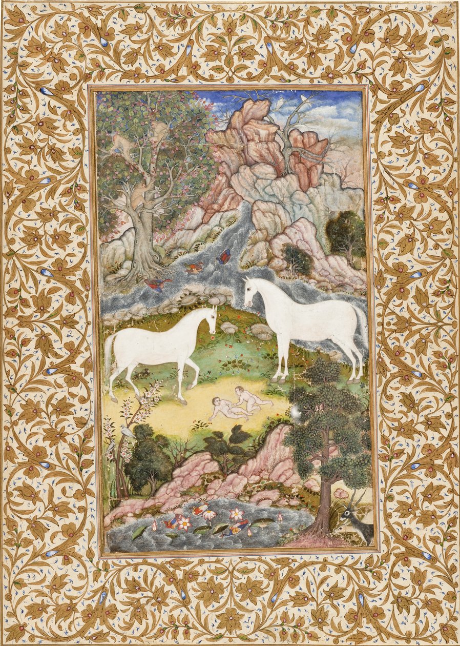 Göksel İkizlerin Doğuşu, c.1585-90 by Mughal School
