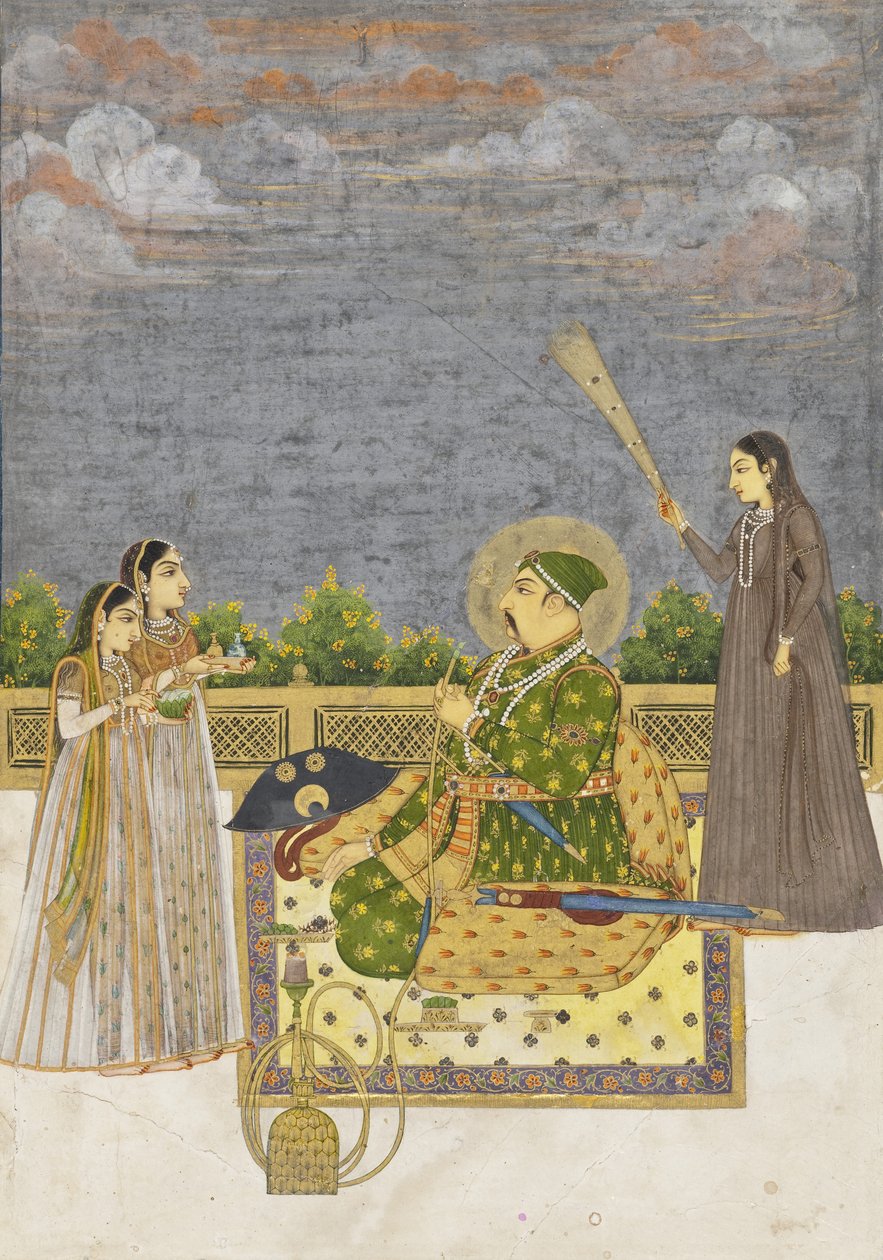 İmparator Muhammed Şah, c.1735 by Mughal School