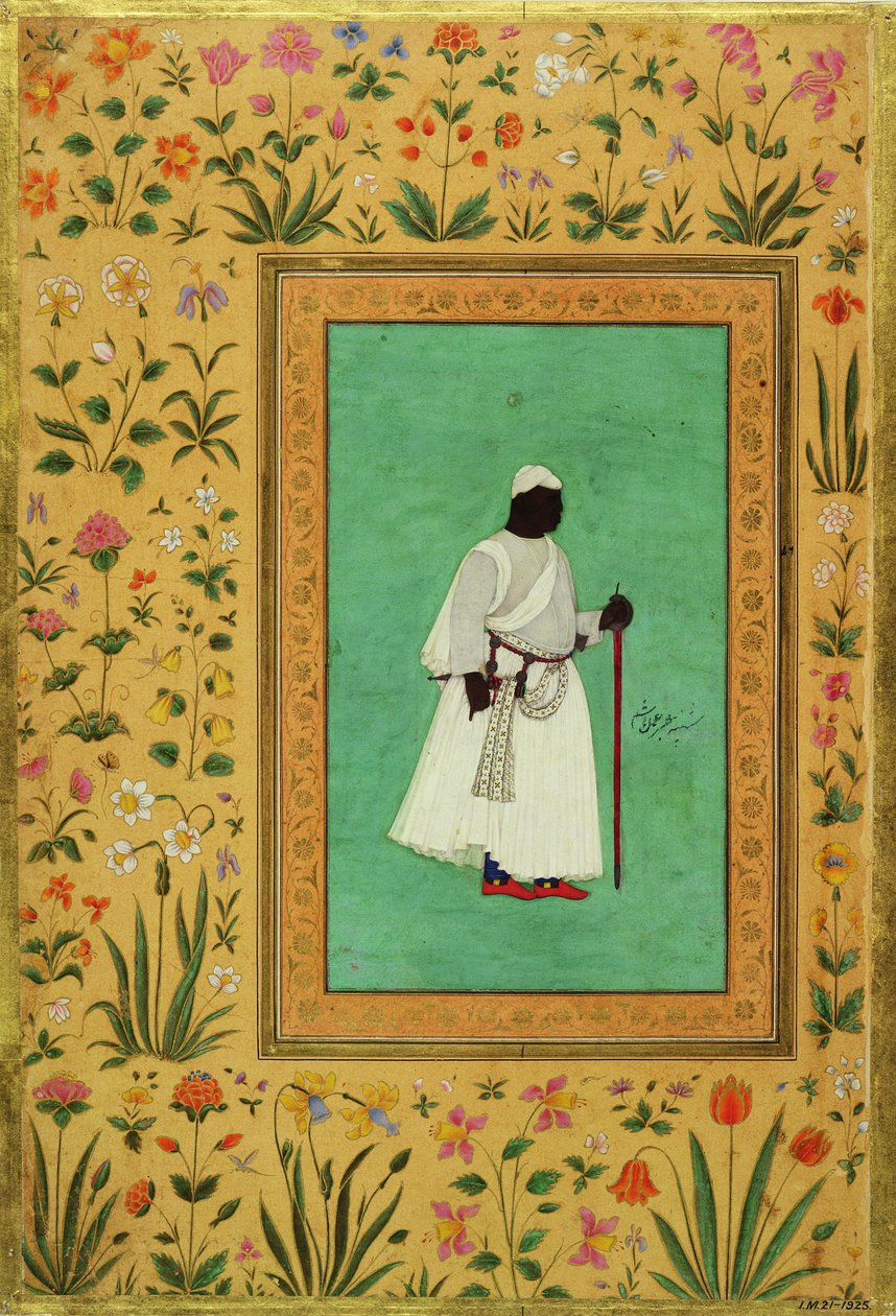 Ahmadnagerli Malik Ambar (1548-1626), c.1605-27 by Mughal School