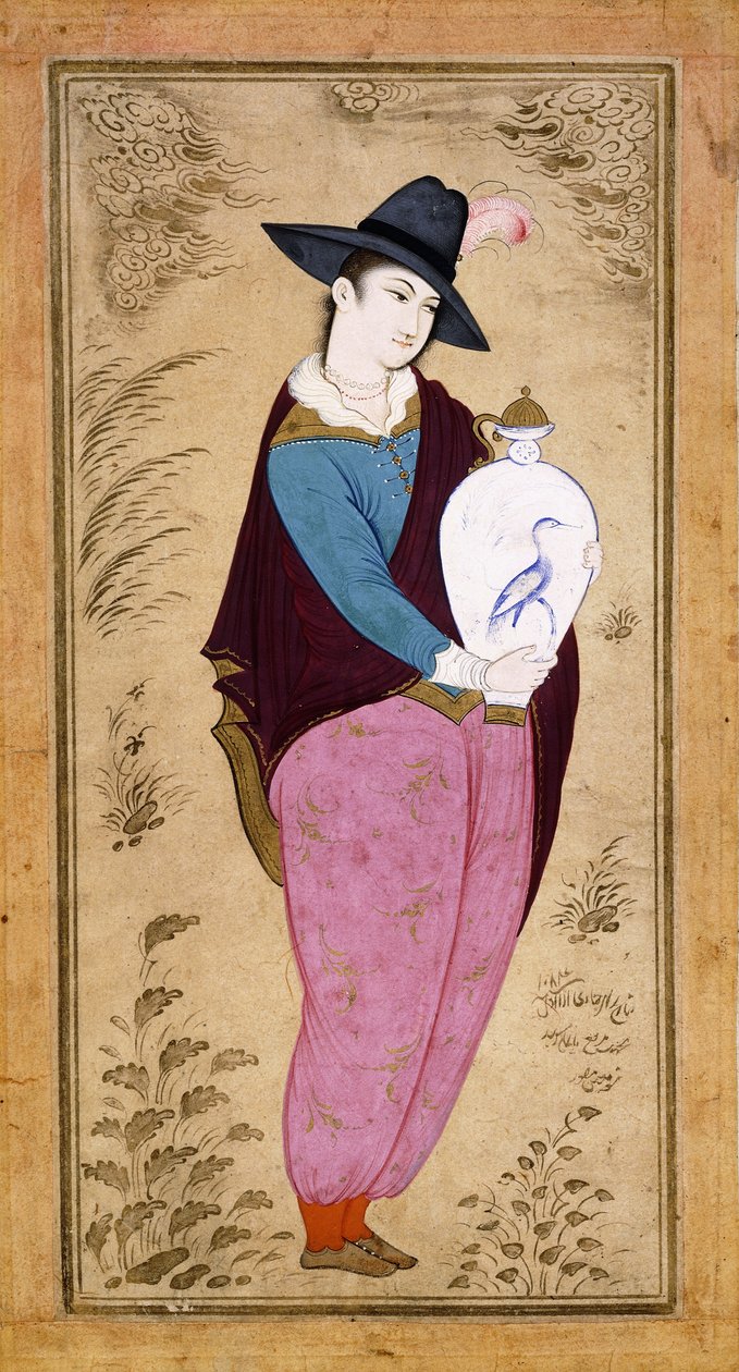 Avrupalı Bir Gençliğin Portresi, 1673 by Muin Musavvir