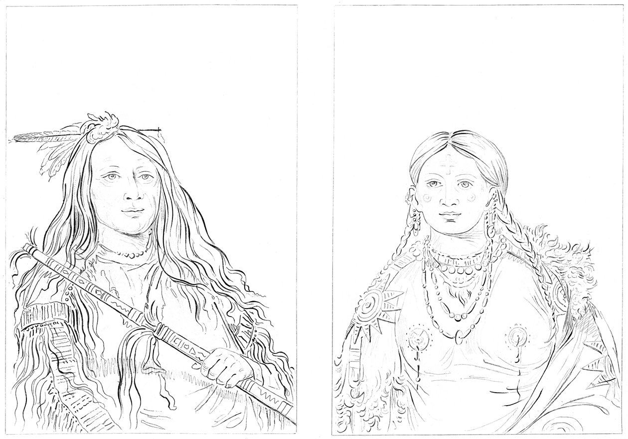Cheyennes, 1841. by Myers and Co