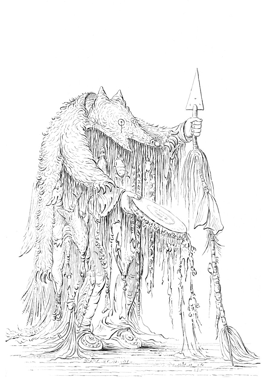 Kızılderili şamanı, 1841. by Myers and Co