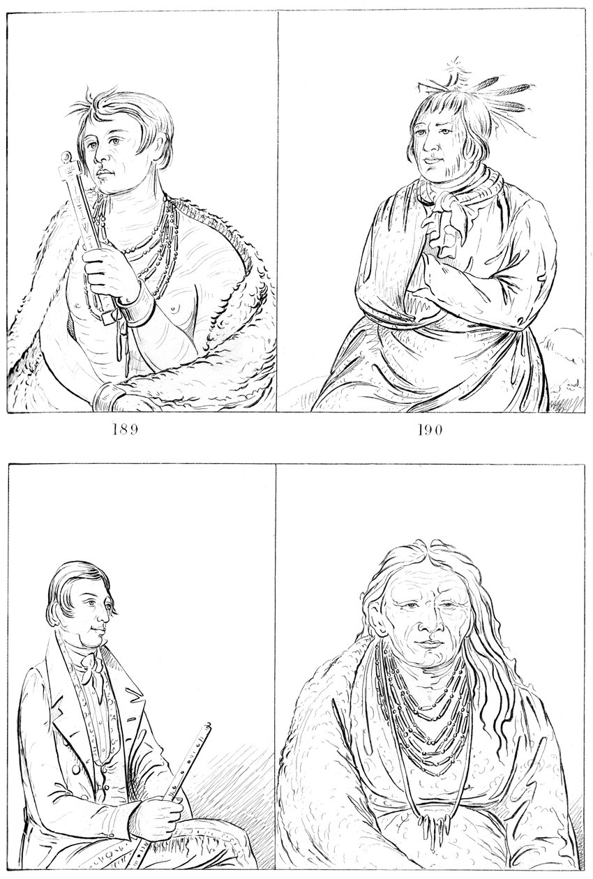 Potowatomies ve Kaskasias, 1841. by Myers and Co