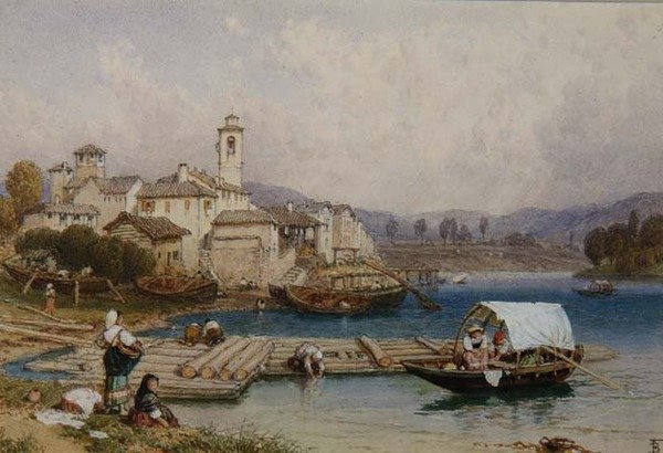 Maggiore Gölü by Myles Birket Foster