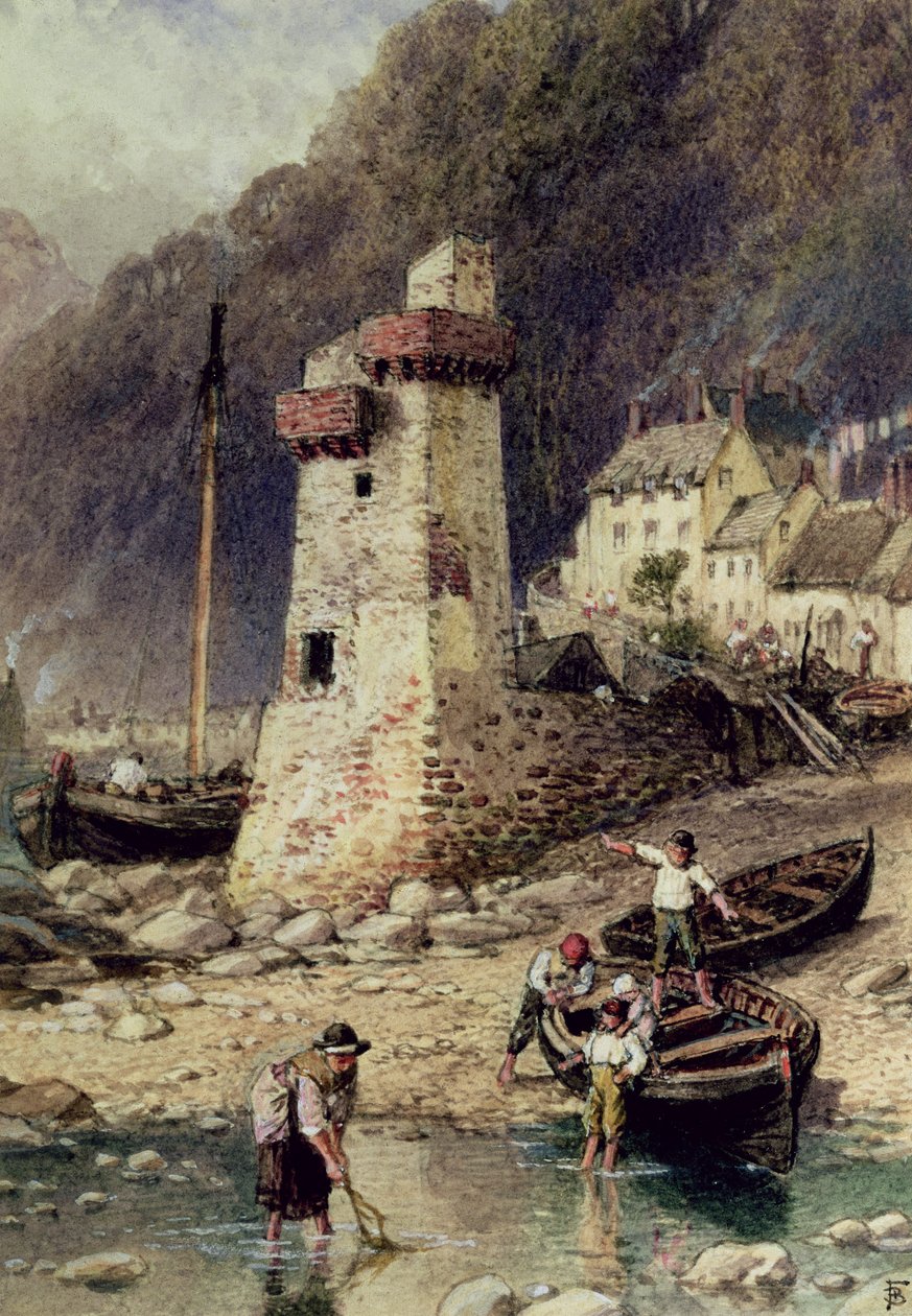 Lynmouth, Devonshire by Myles Birket Foster