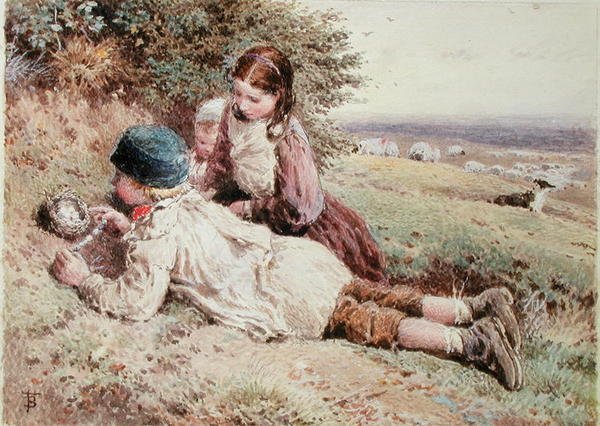 Kuş Yumurtası Toplama by Myles Birket Foster