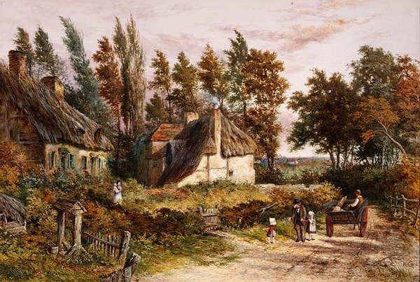 ülke sahnesi by Myles Birket Foster