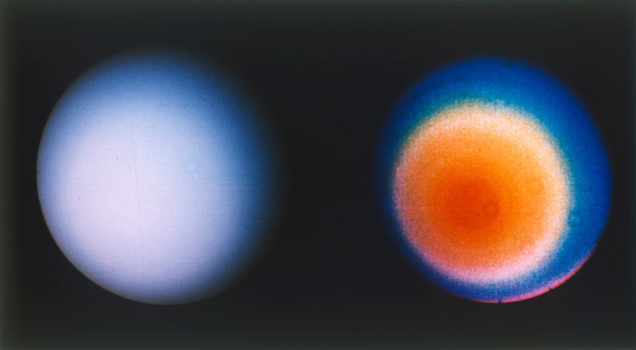 Voyager 2 uzay aracından Uranüs, c1980