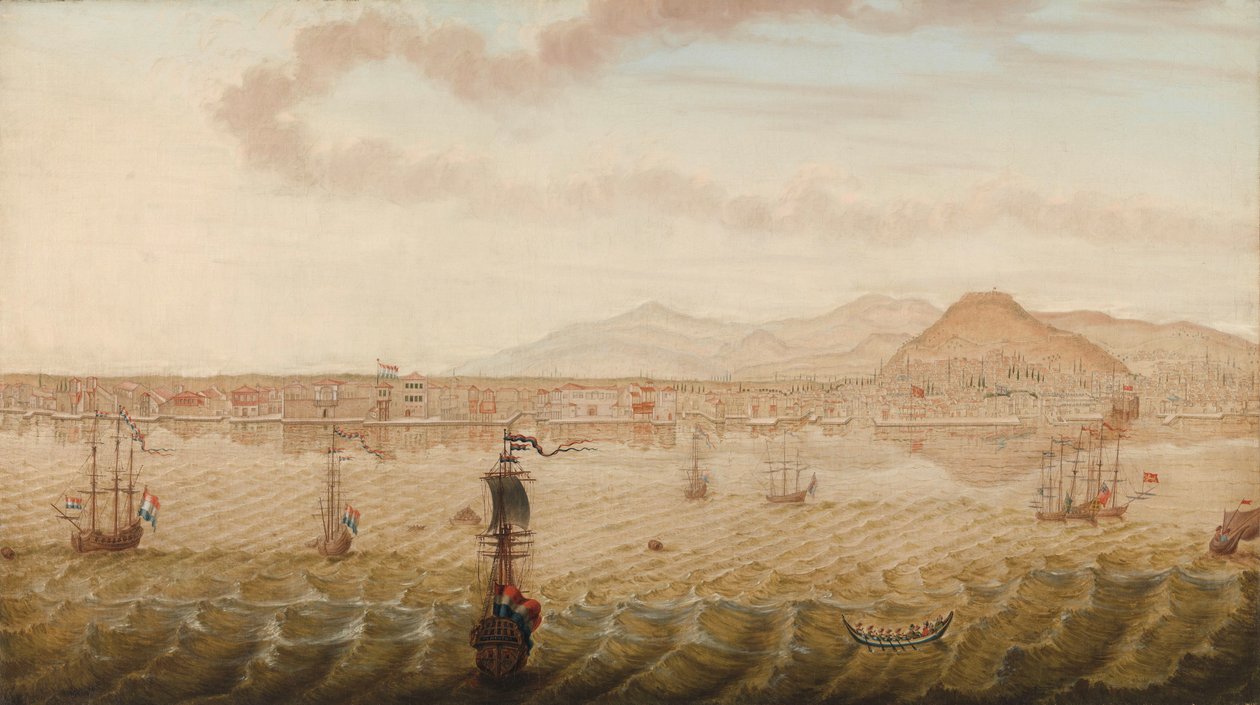 Canlı Smyrna (İzmir) by N. Knop (signed by artist)