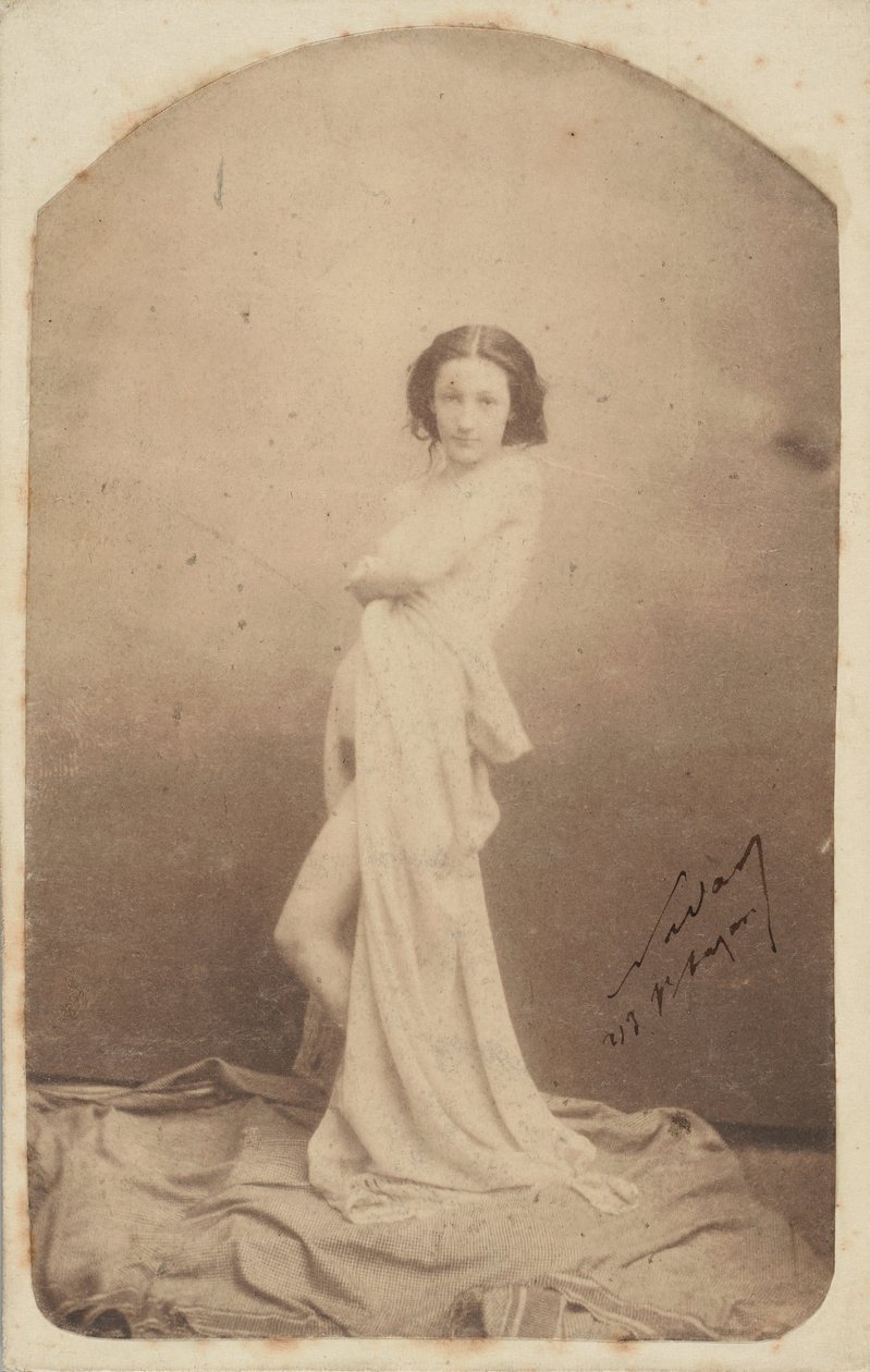 [Draped Ayakta Çıplak], 1856-59. by Nadar