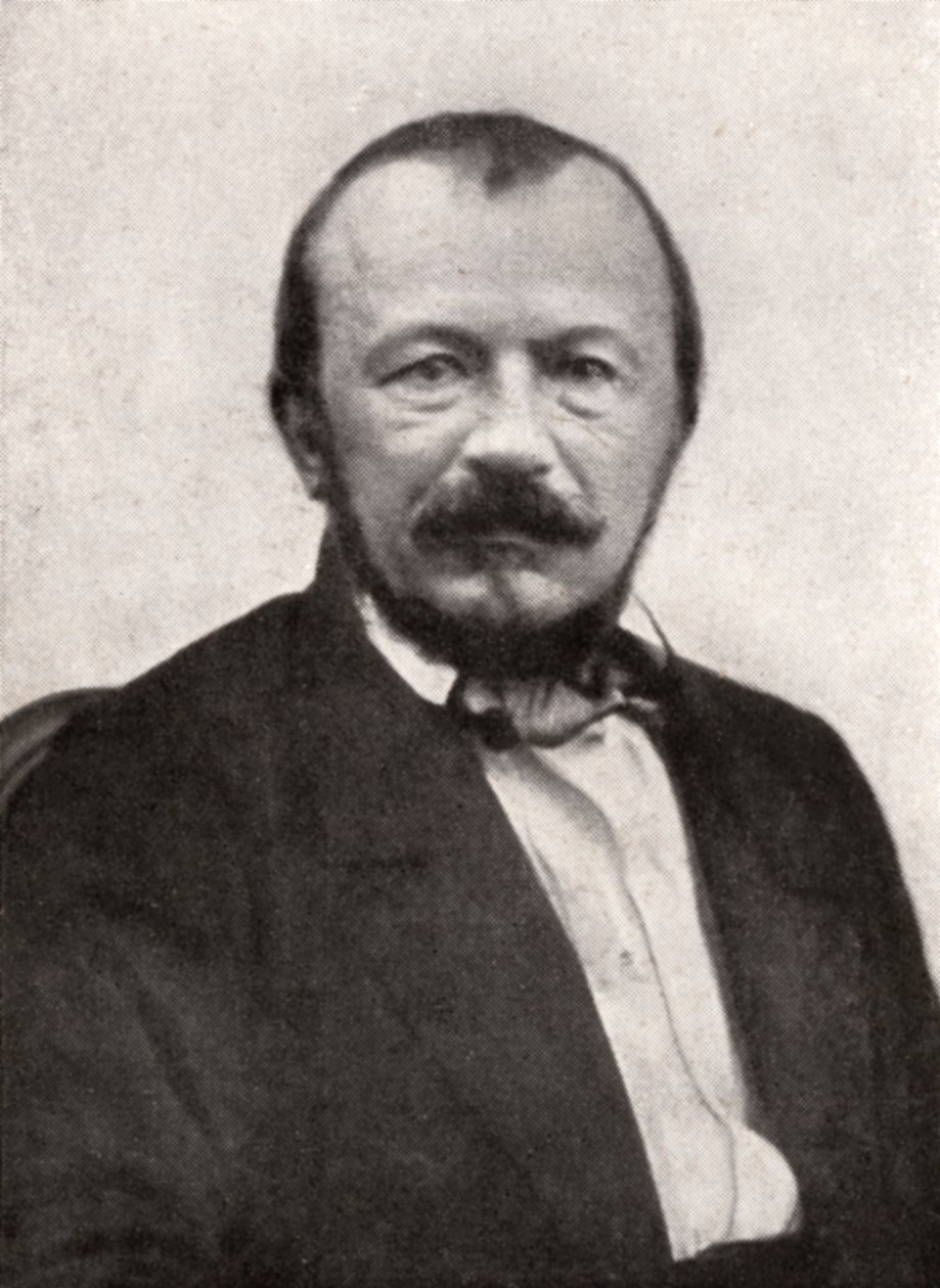 Gerard de Nerval, Fransız şair, 19. yüzyılın ortalarında. by Nadar