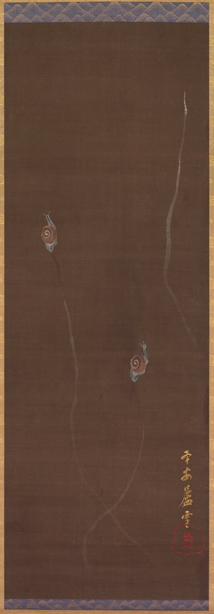 Salyangoz by Nagasawa Rosetsu