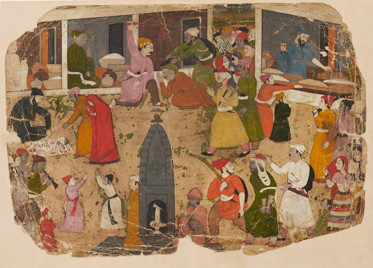 Çarşıda bir kargaşa, 1750-1760 by Nainsukh