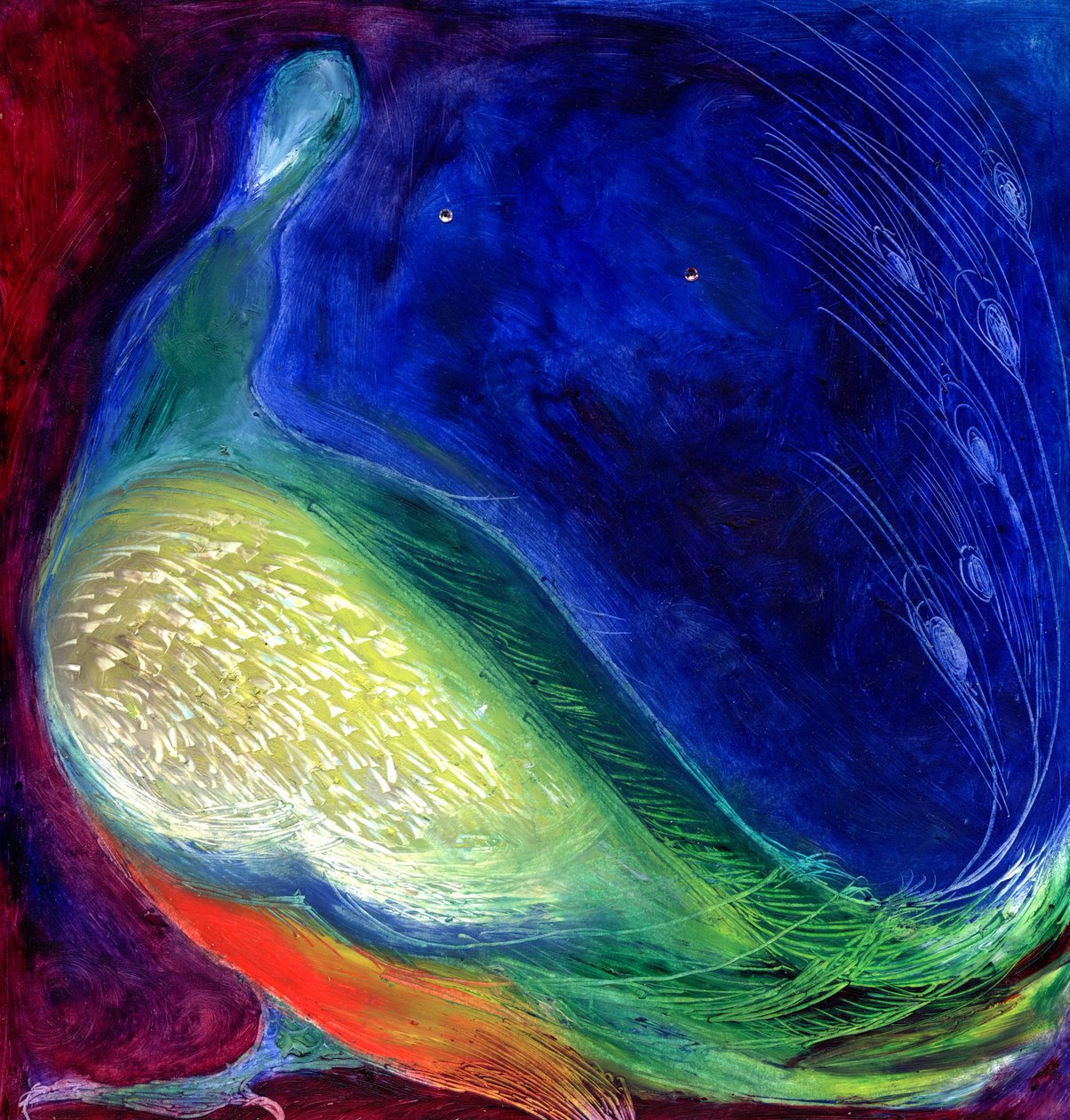 Starlight, 2012, (karttaki yağ ve elmas) by Nancy Moniz Charalambous