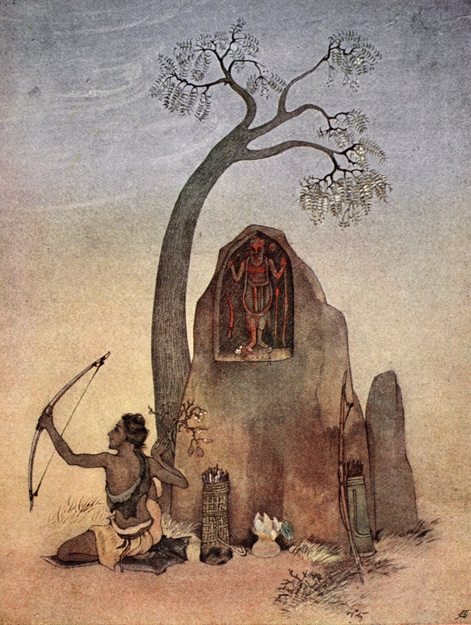 Eklavya, 1913. by Nandalal Bose