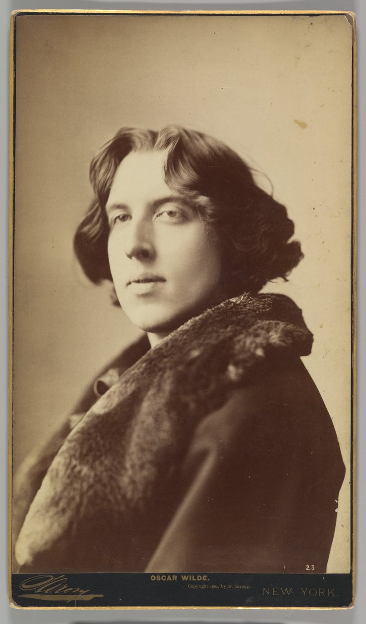 Oscar Wilde, 1882 (albüm gümüş baskı) by Napoleon Sarony
