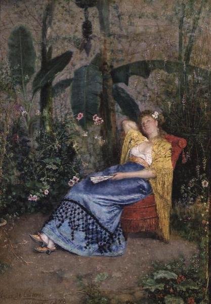 Bahçede Bir Siesta by Narcisco Ruiz de Caceres