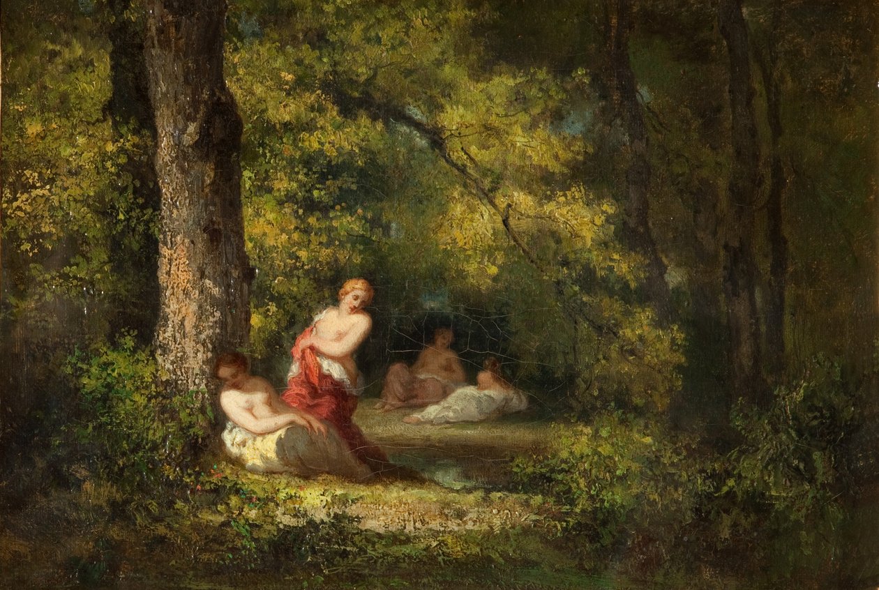 Bir Ormanda Dört Peri by Narcisse Virgile Diaz de la Peña