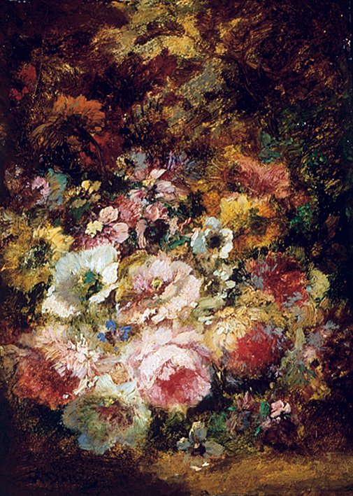 Çiçekler by Narcisse Virgile Diaz de la Peña