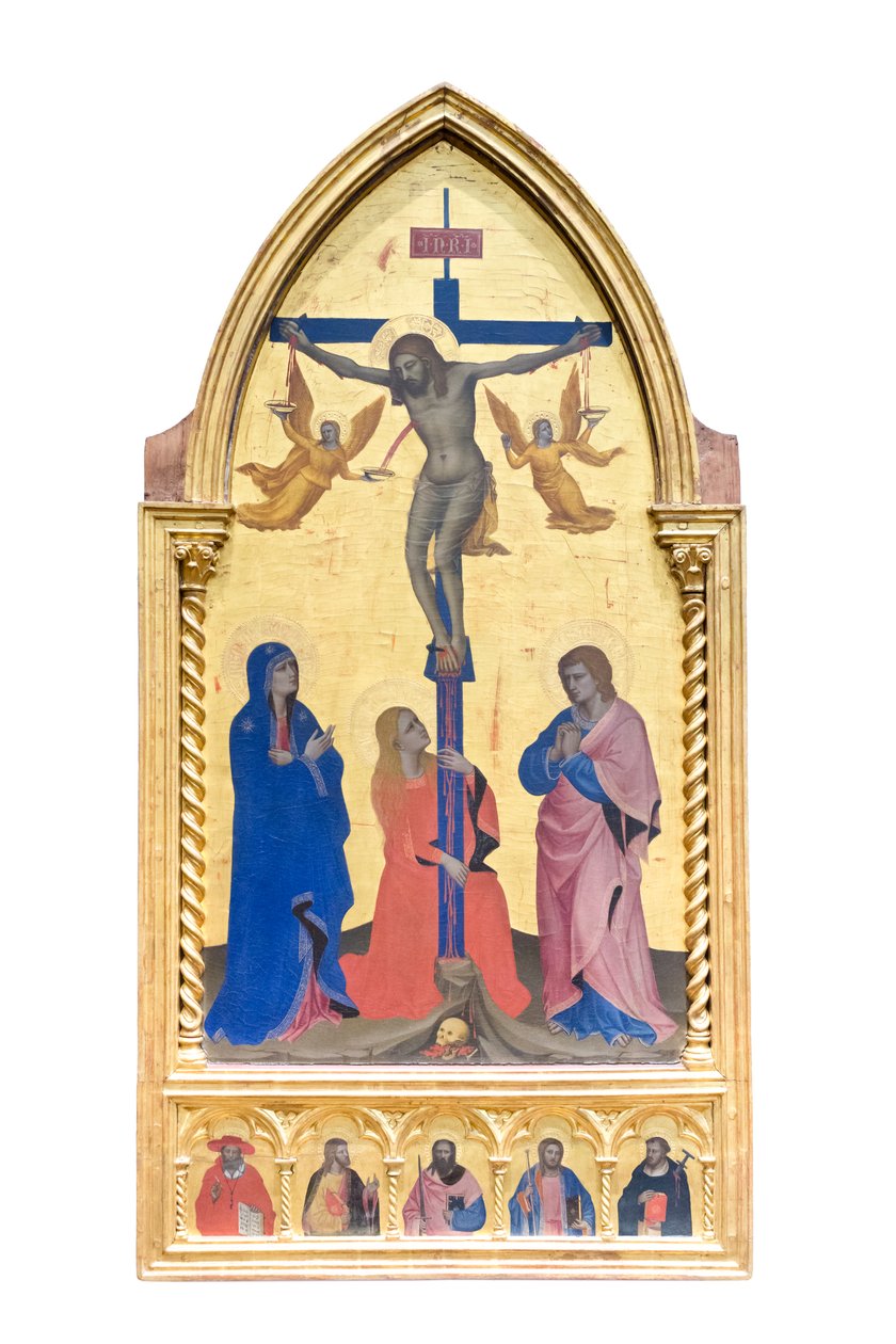 çarmıha germe; ve azizler by Nardo di Cione