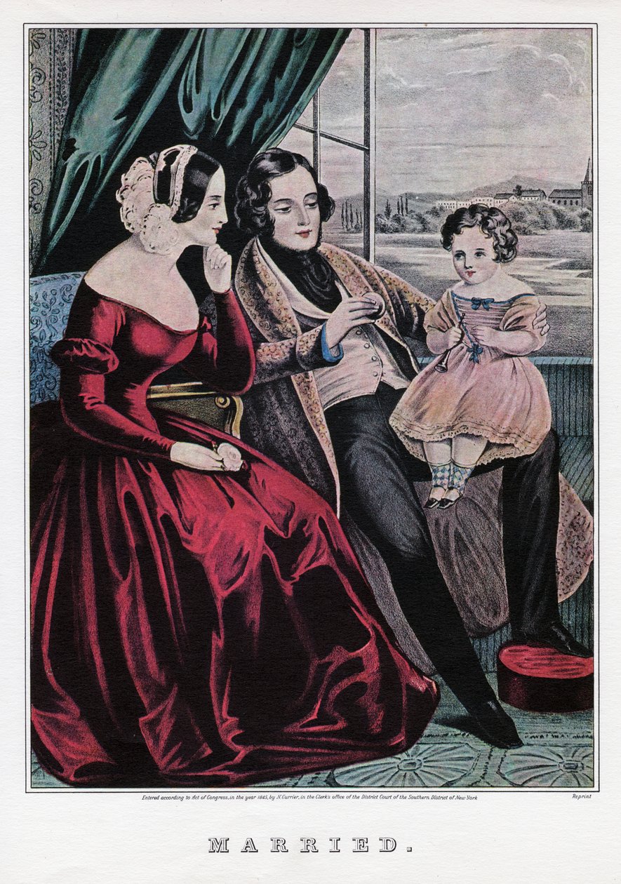 Evli, 1845. by Nathaniel Currier