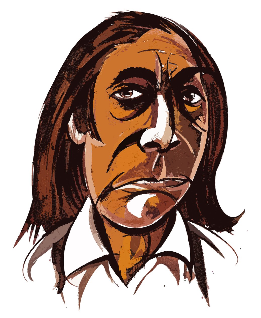 Alfred Schnittke - renkli karikatür by Neale Osborne