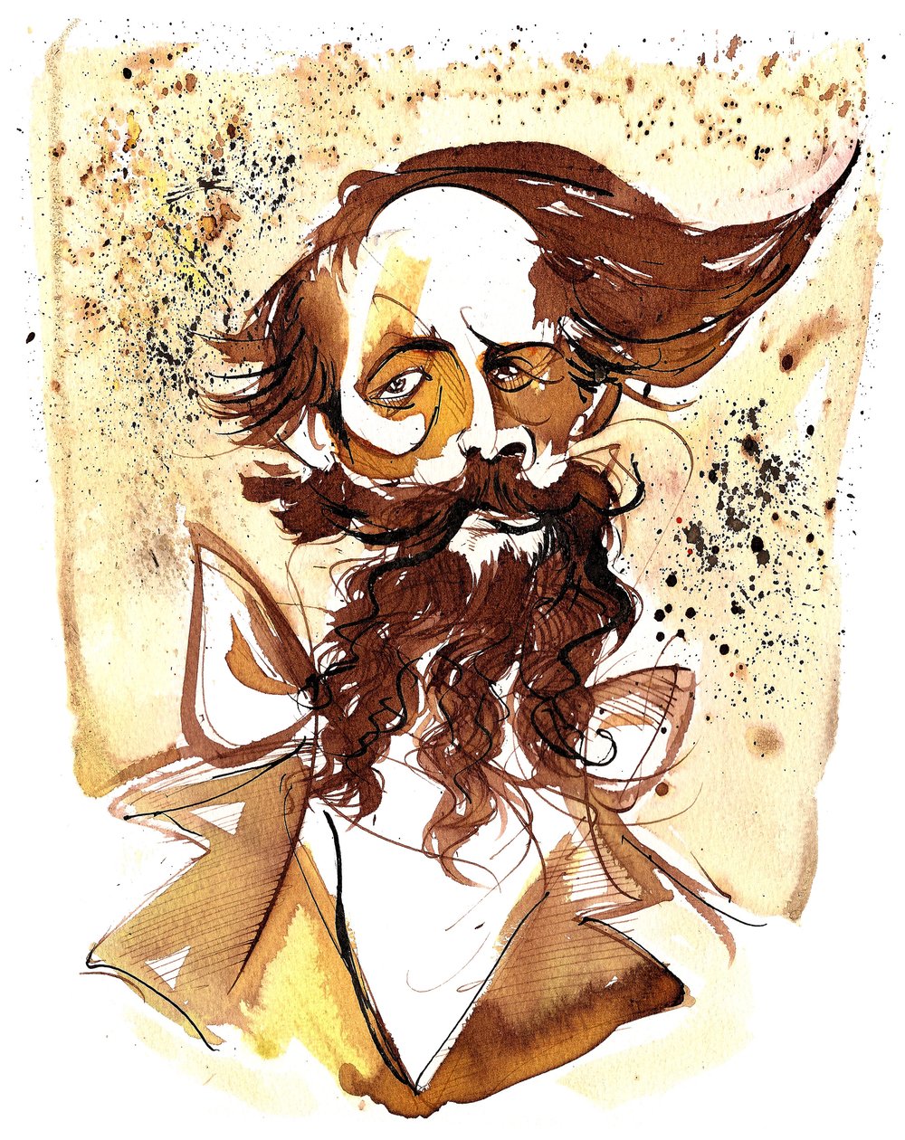 Charles Dickens - karikatür by Neale Osborne