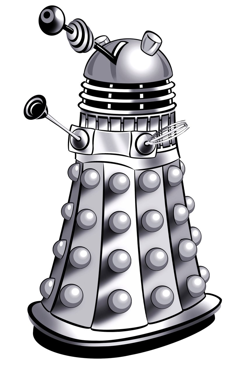 Dalek - karikatür çizimi by Neale Osborne