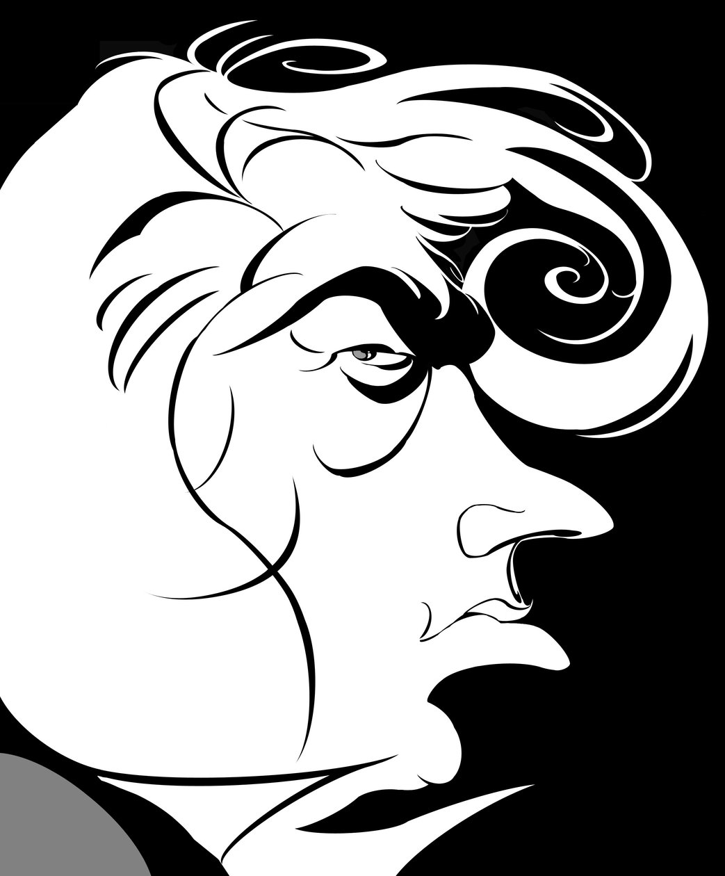 Dmitri Hvorostovsky - Rus opera şarkıcısının karikatürü (bariton) by Neale Osborne