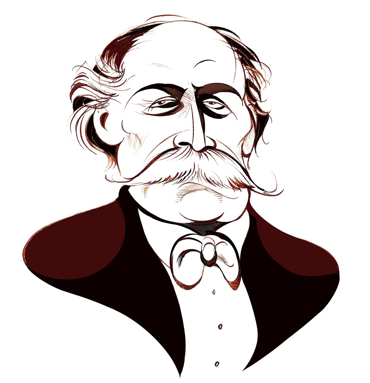 Jules Massenet - karikatür by Neale Osborne