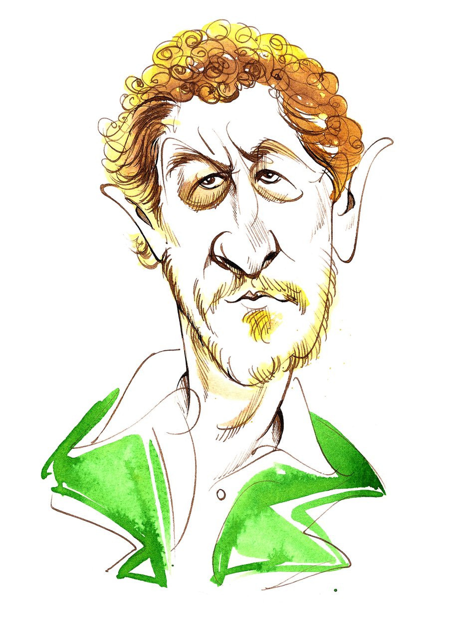 Sebastian Faulks - karikatür by Neale Osborne