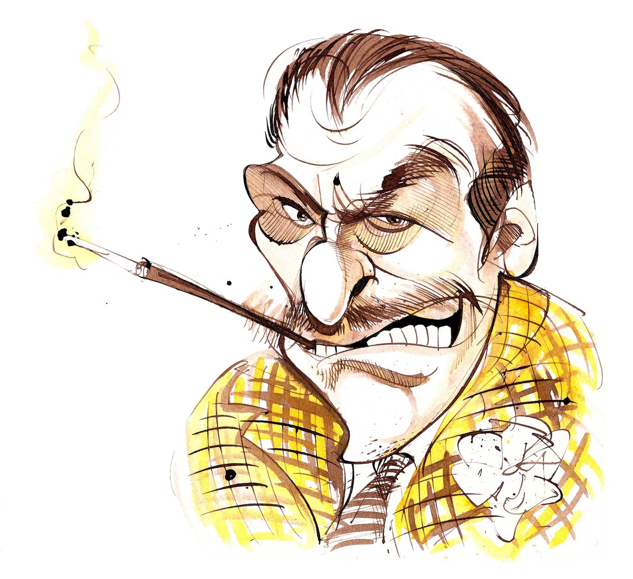 Terry-Thomas - karikatür by Neale Osborne