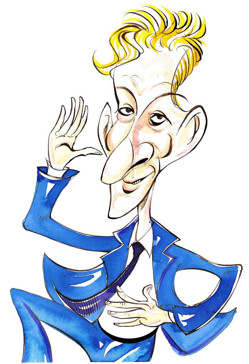 Danny Kaye - renkli karikatür by Neale Osborne