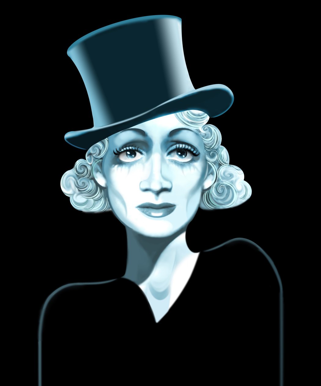Marlene Dietrich, 2021 (dijital) by Neale Osborne